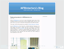 Tablet Screenshot of mfbinteriors.wordpress.com