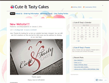 Tablet Screenshot of cutetastycakes.wordpress.com