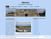 Tablet Screenshot of minorica.wordpress.com