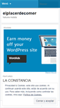 Mobile Screenshot of elplacerdecomer.wordpress.com