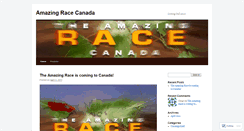 Desktop Screenshot of amazingracecanada.wordpress.com