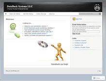 Tablet Screenshot of databacksystems.wordpress.com