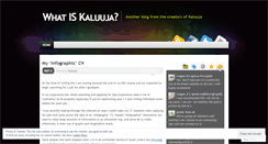 Desktop Screenshot of kaluuja.wordpress.com