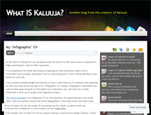 Tablet Screenshot of kaluuja.wordpress.com