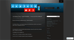 Desktop Screenshot of captainwp7.wordpress.com