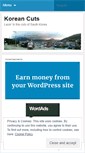 Mobile Screenshot of koreancuts.wordpress.com