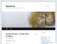 Tablet Screenshot of bighadoop.wordpress.com