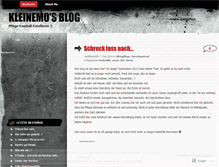 Tablet Screenshot of kleinemo.wordpress.com