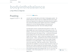 Tablet Screenshot of bodyinthebalance.wordpress.com