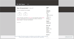 Desktop Screenshot of mywebspace.wordpress.com