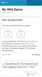 Mobile Screenshot of mywebspace.wordpress.com