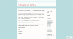 Desktop Screenshot of annabellebaby.wordpress.com