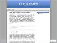 Tablet Screenshot of practicalreviews.wordpress.com