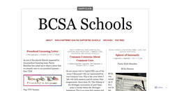 Desktop Screenshot of bcsaschools.wordpress.com