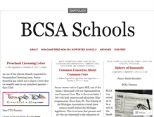 Tablet Screenshot of bcsaschools.wordpress.com