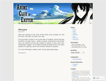 Tablet Screenshot of animeclubexeter.wordpress.com