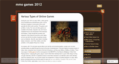 Desktop Screenshot of mmogames2012.wordpress.com