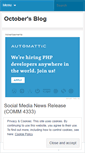 Mobile Screenshot of octobern.wordpress.com