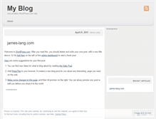 Tablet Screenshot of jameslangdotcom.wordpress.com