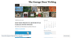 Desktop Screenshot of garagedoors.wordpress.com