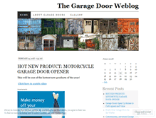 Tablet Screenshot of garagedoors.wordpress.com