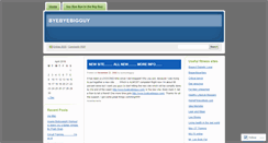 Desktop Screenshot of byebyebigguy.wordpress.com