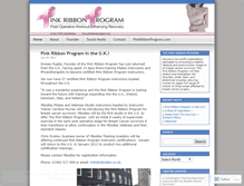 Tablet Screenshot of pinkribbonprogram.wordpress.com