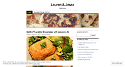 Desktop Screenshot of laurenandjesse.wordpress.com
