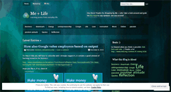 Desktop Screenshot of mepluslife.wordpress.com