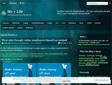 Tablet Screenshot of mepluslife.wordpress.com