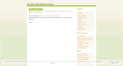 Desktop Screenshot of identidadurbana.wordpress.com