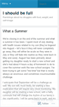 Mobile Screenshot of ishouldbefull.wordpress.com