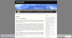 Desktop Screenshot of inchristinme.wordpress.com