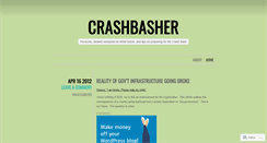 Desktop Screenshot of crashbasher.wordpress.com