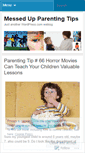 Mobile Screenshot of messedupparentingtips.wordpress.com