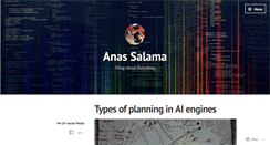 Desktop Screenshot of anassalama.wordpress.com