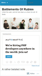 Mobile Screenshot of battlementsofrubies.wordpress.com