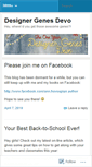 Mobile Screenshot of designergenesdevo.wordpress.com