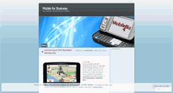 Desktop Screenshot of mobile4biz.wordpress.com