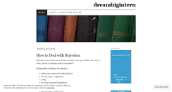 Desktop Screenshot of dreambigintern.wordpress.com