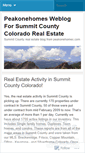 Mobile Screenshot of peakonehomes.wordpress.com