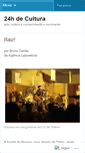 Mobile Screenshot of 24hdecultura.wordpress.com
