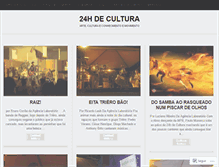 Tablet Screenshot of 24hdecultura.wordpress.com