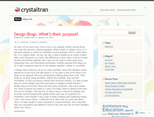 Tablet Screenshot of crystaltran.wordpress.com