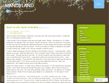 Tablet Screenshot of mandyland.wordpress.com