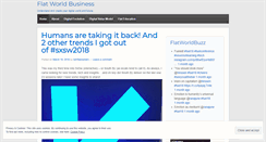 Desktop Screenshot of flatworldbusiness.wordpress.com