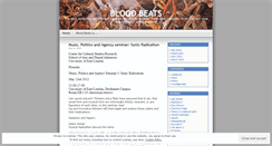 Desktop Screenshot of bloodbeats.wordpress.com