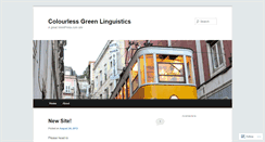 Desktop Screenshot of colourlessgreenbuffalo.wordpress.com