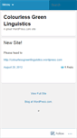 Mobile Screenshot of colourlessgreenbuffalo.wordpress.com