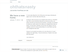 Tablet Screenshot of ohthatsnasty.wordpress.com